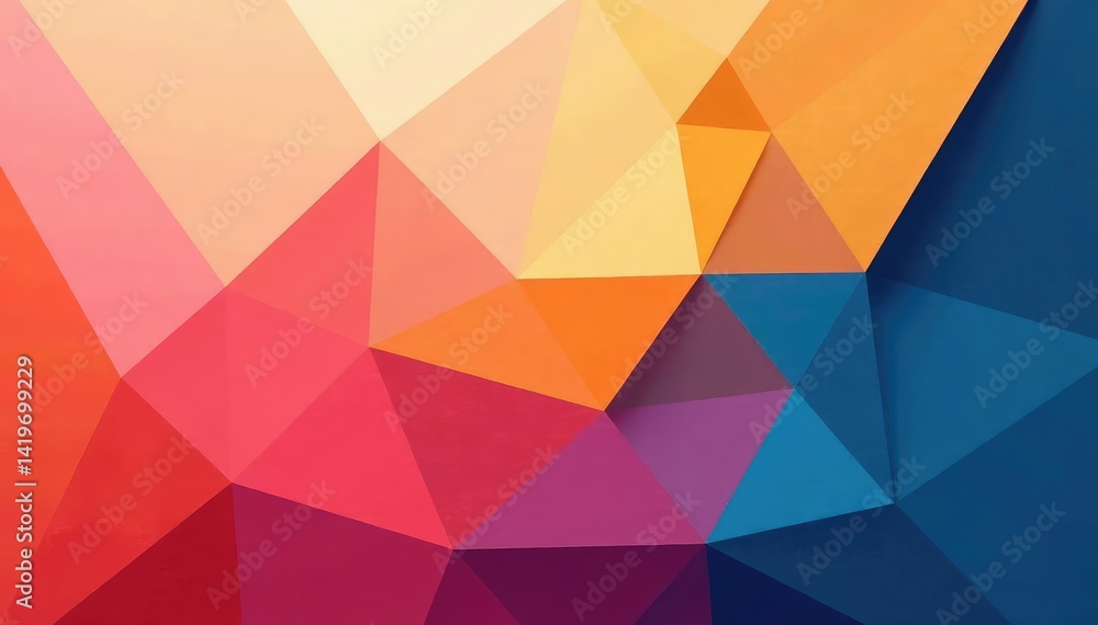 Obraz premium Abstract geometric shapes in muted tones forming a cohesive design , print, modern