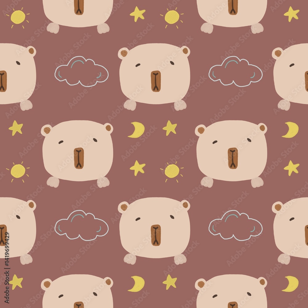 Obraz premium seamless pattern with animals