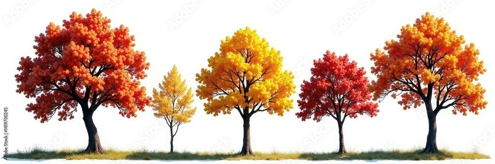 Branches of trees isolated on white background, empty space, isolation Branches of trees isolated on white background, empty space, isolation