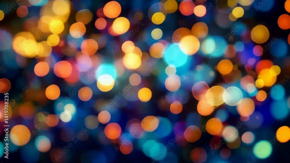 Bunte Funkelnde Bokeh Partikelanimation Im Hintergrund Bunte Funkelnde Bokeh Partikelanimation Im Hintergrund