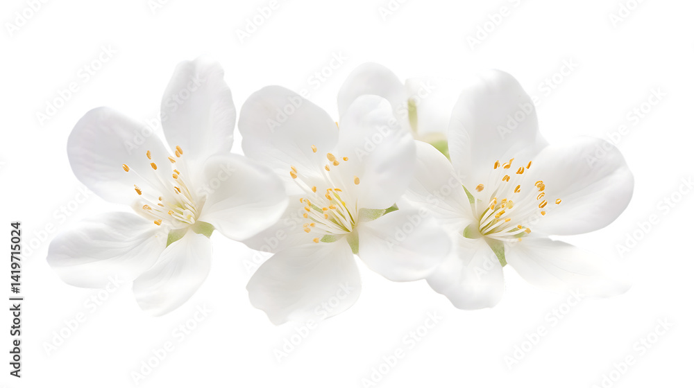 Elegant White Flowers on White Background for Creative Design Projects Elegant White Flowers on White Background for Creative Design Projects
