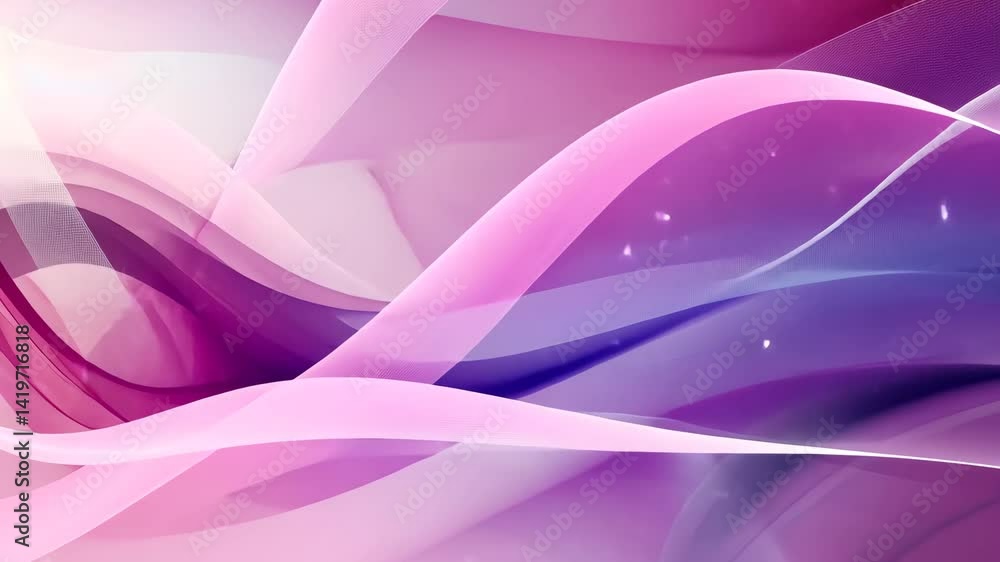 Sanfte Rosa Transparente Fließende Linien Animation Sanfte Rosa Transparente Fließende Linien Animation
