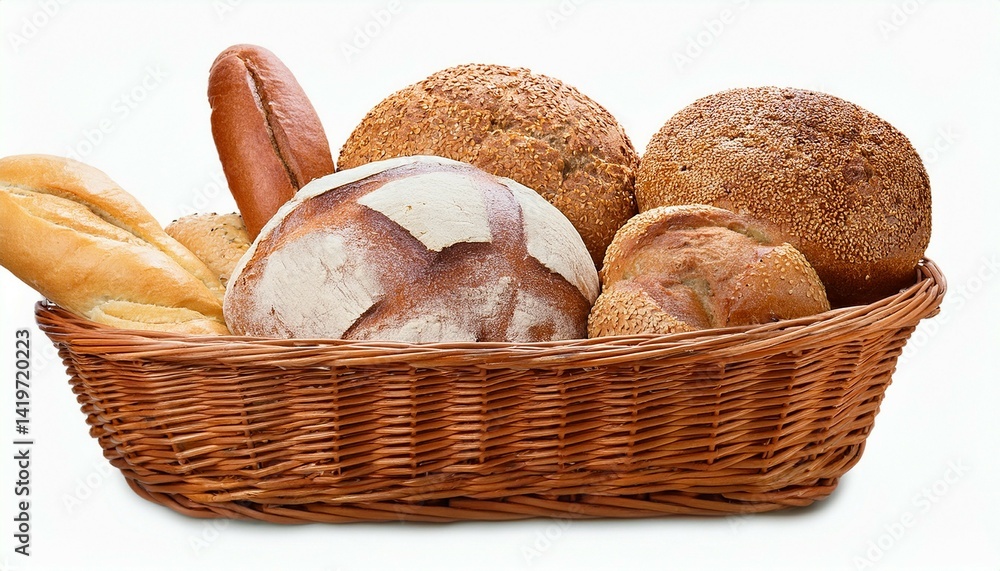 basket of bread basket of bread