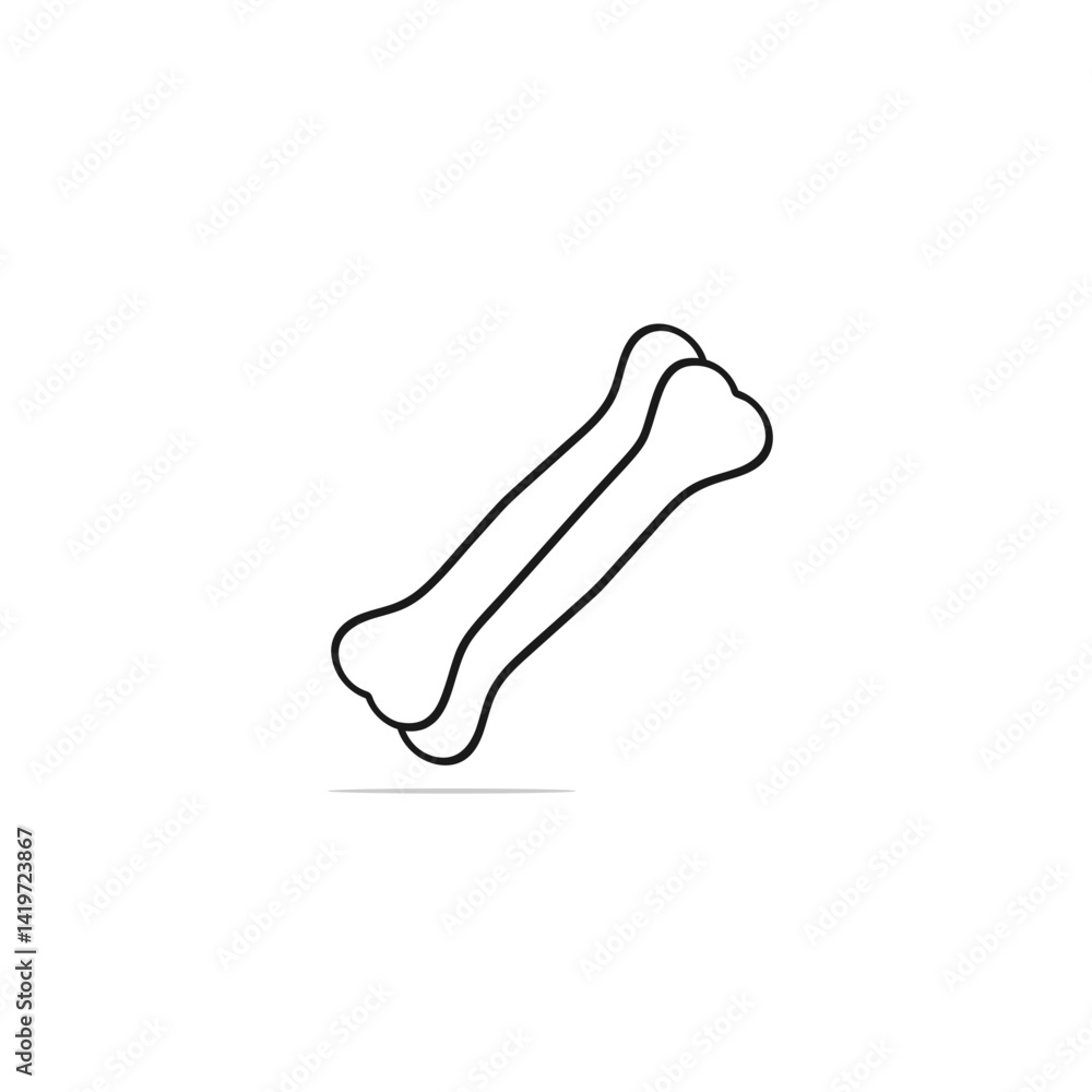 dog bone isolated on white dog bone isolated on white