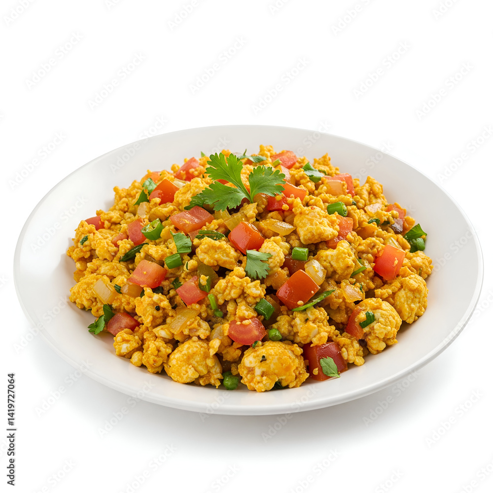 Egg burji on white background Egg burji on white background