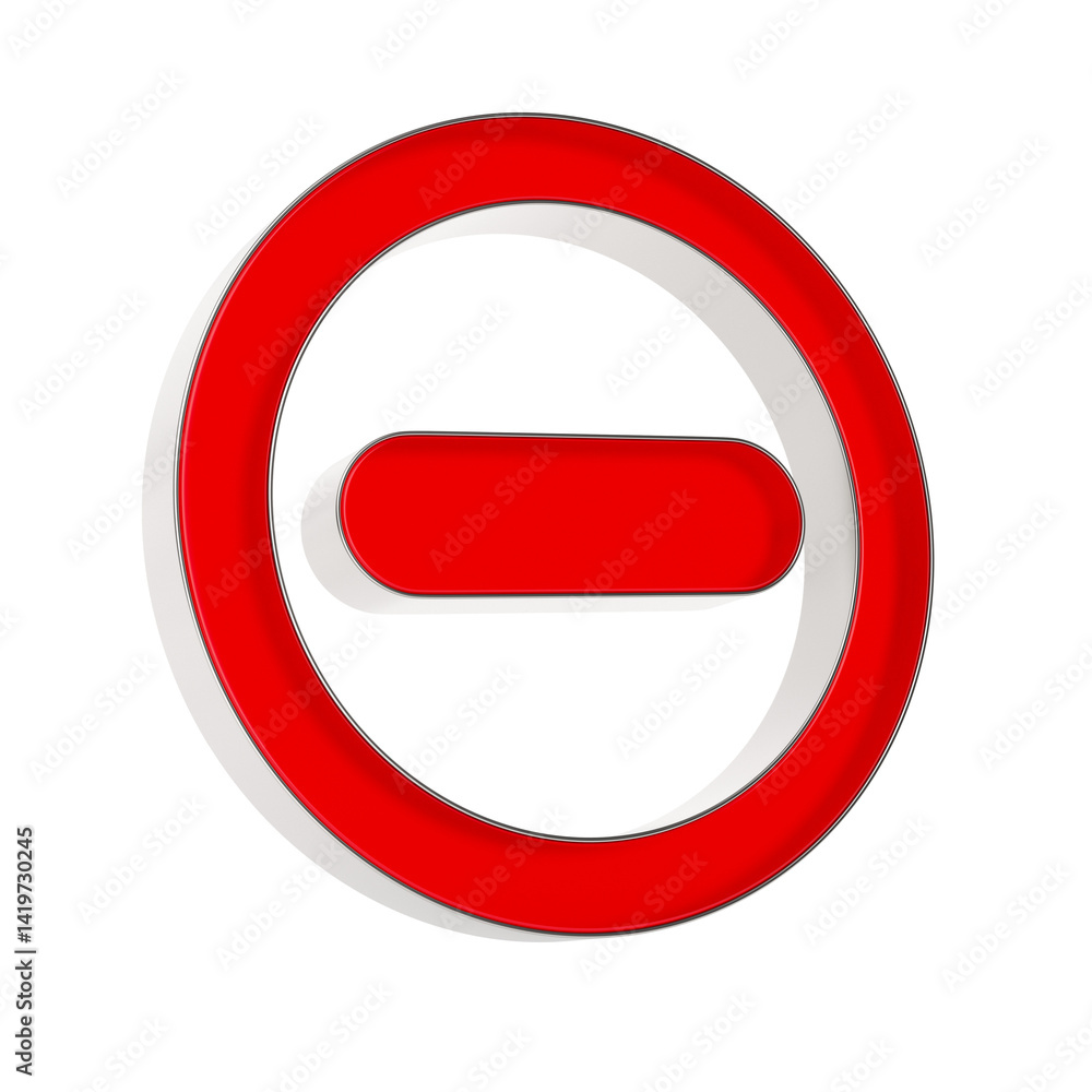 stop sign on white background. Isolated 3D illustration stop sign on white background. Isolated 3D illustration