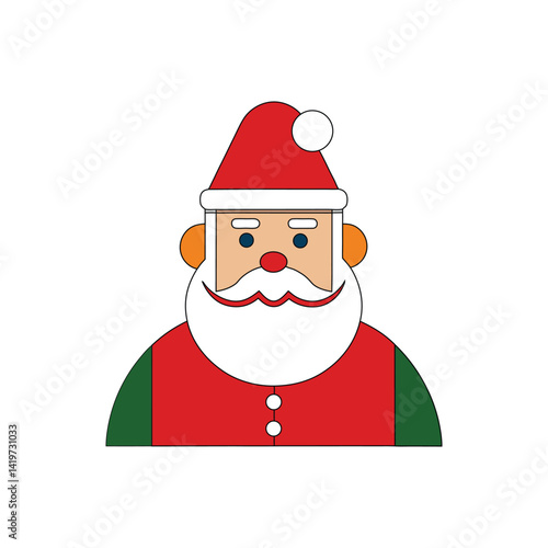 santa claus vector art illustration