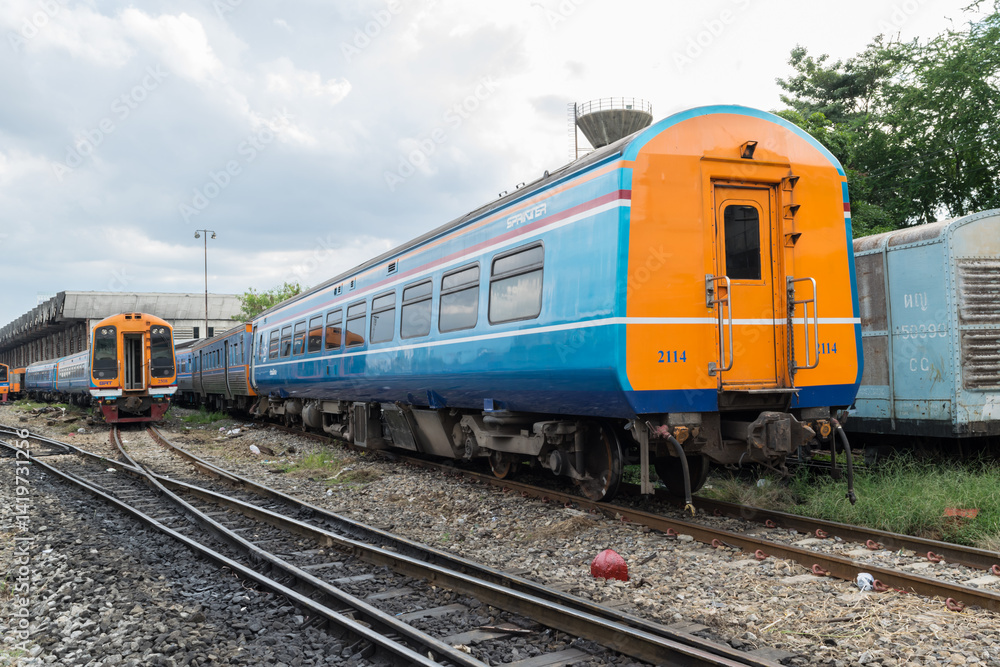 Thai railway train Thai railway train