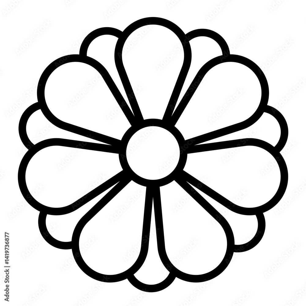 vector illustration of a flower vector illustration of a flower