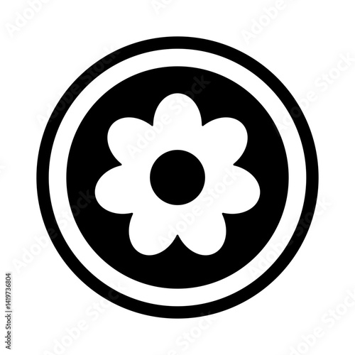 Daisy in circle shape 