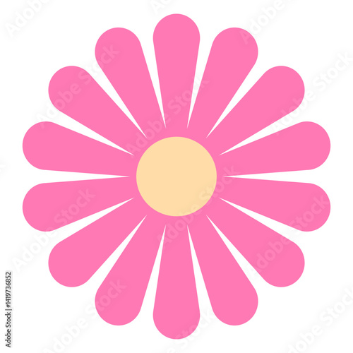 pink flower vector