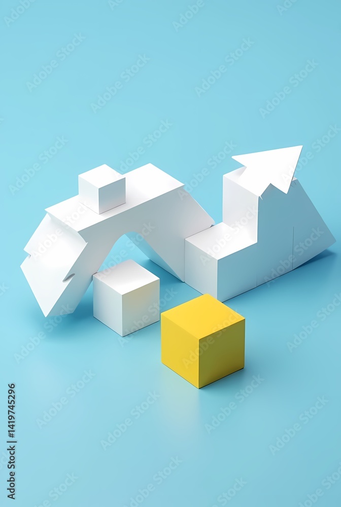 3d render of a building blocks 3d render of a building blocks