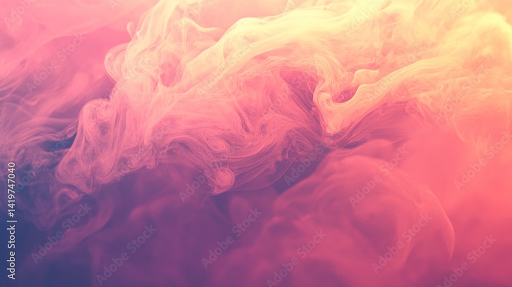 Fototapeta premium Abstract swirling of colored smoke-like liquids.