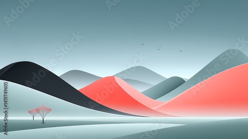 Misty Mountain Landscape (1)
