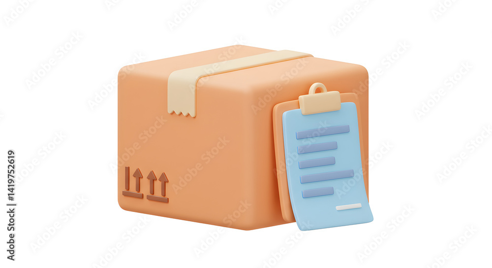 Delivery Box with Clipboard Ready for Shipment Delivery Box with Clipboard Ready for Shipment