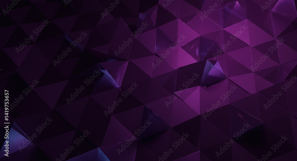 Abstract purple geometric background with triangular shapes and low poly design pattern effect Abstract purple geometric background with triangular shapes and low poly design pattern effect