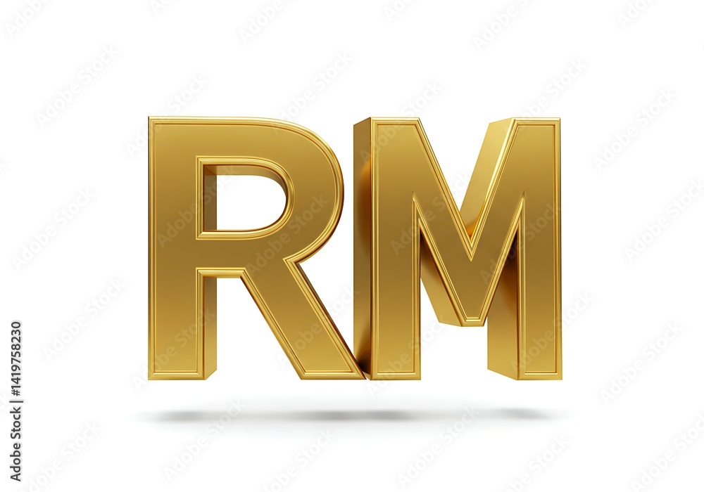 3d golden text with reflection 3d golden text with reflection