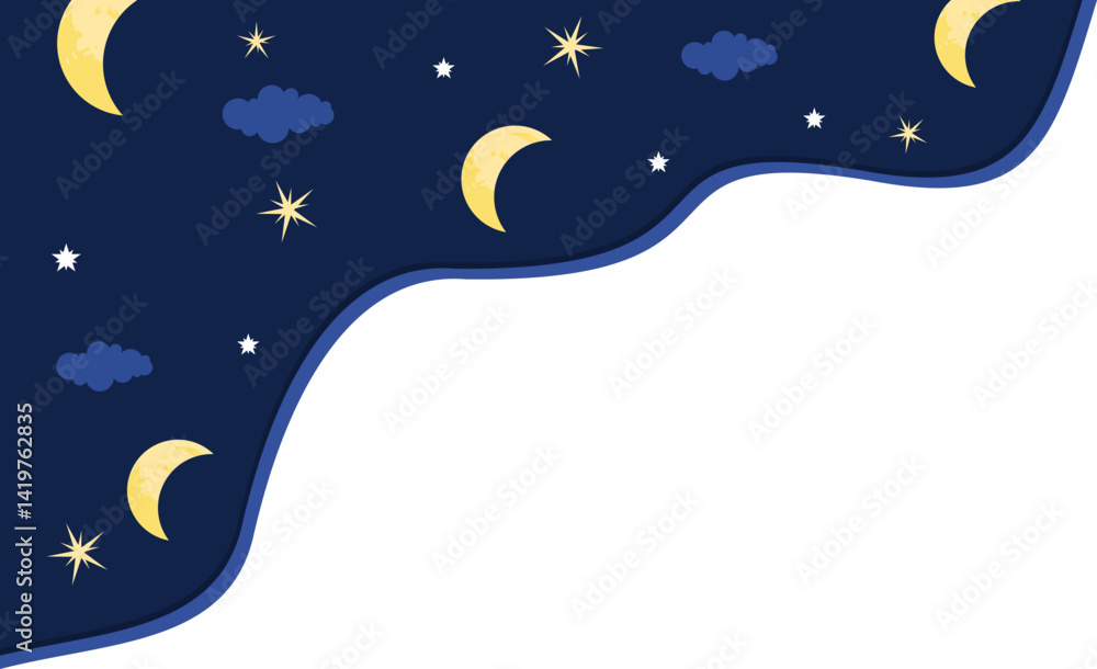 Fototapeta premium Sky Wavy Corner
