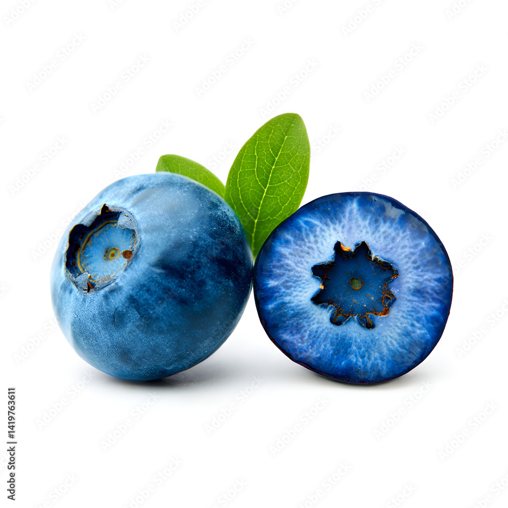 Obraz premium blueberries isolated on white