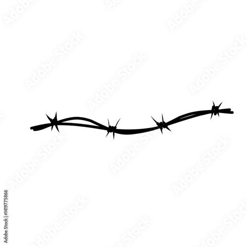 Wallpaper Mural Barbed Wire Element  Torontodigital.ca