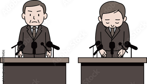 記者会見、記者発表、謝罪会見Ｃ