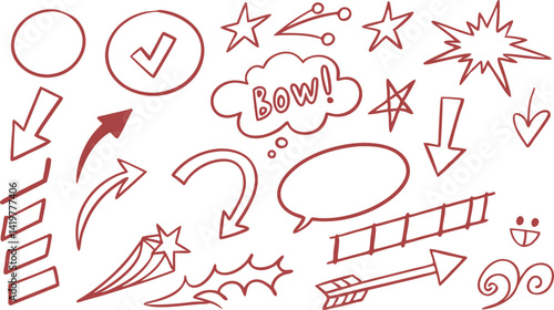 variety of whimsical shapes, crowns, stars, and abstract lines, all rendered in a stylish, consistent aesthetic. 