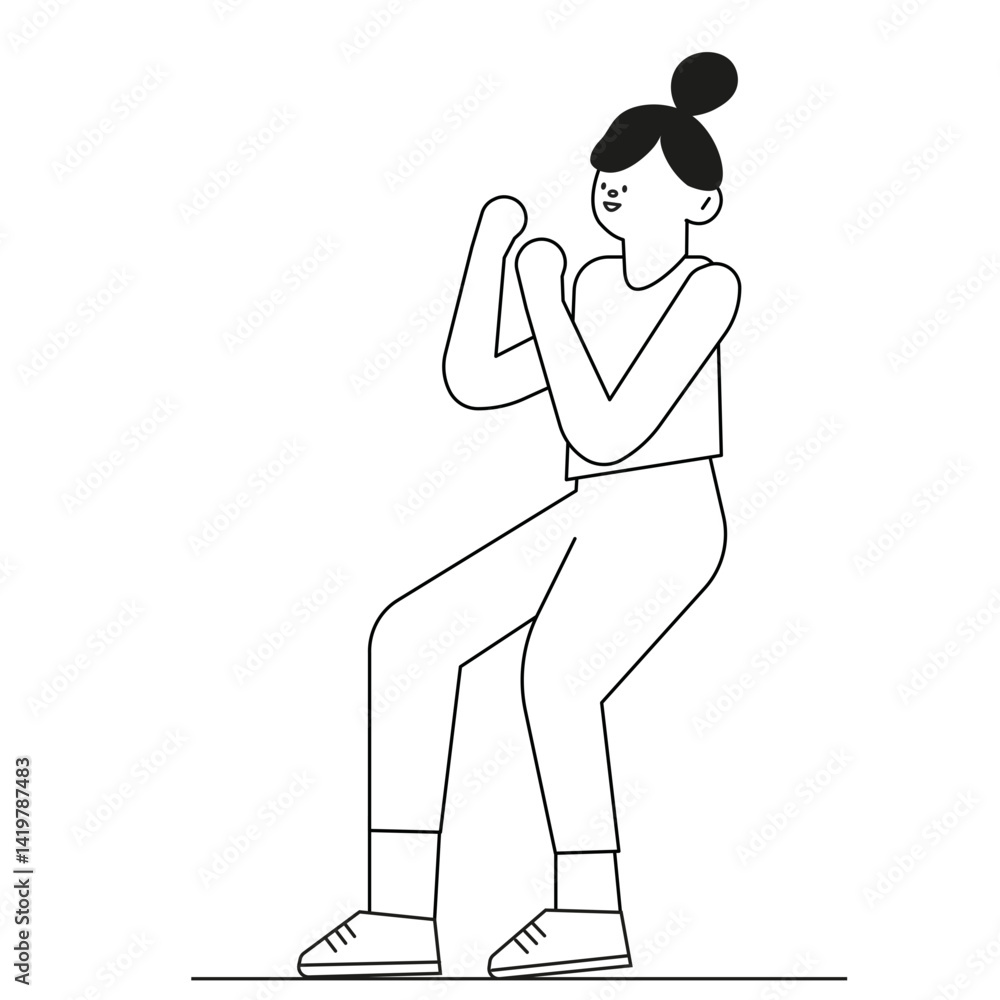 sport people. young athletic woman fitness activities sport people. young athletic woman fitness activities