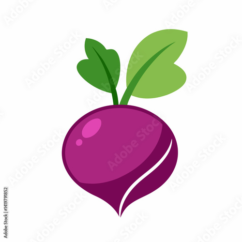 turnip icon on white background	