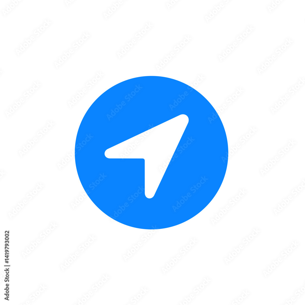 Filled Location Circle Icon Filled Location Circle Icon