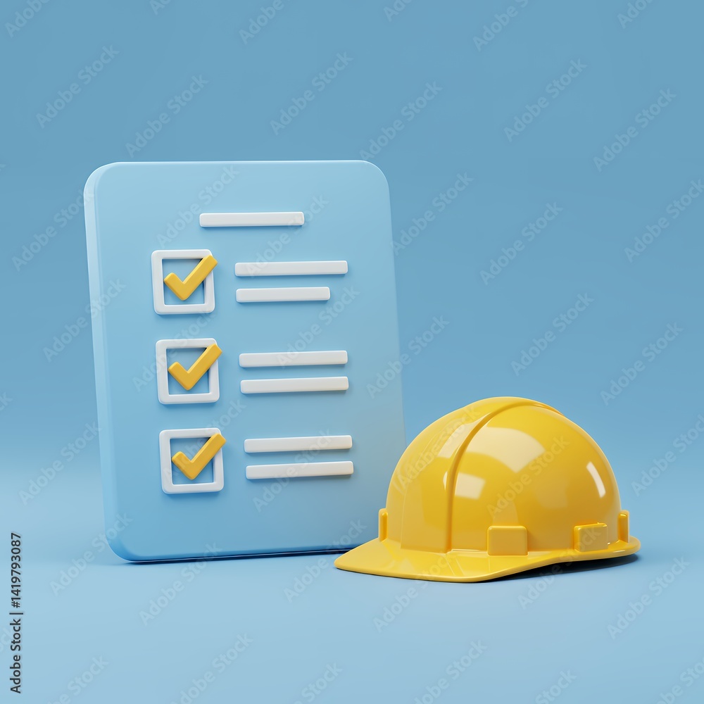 Checking List and Safety Helmet for Inspection Compliance Checking List and Safety Helmet for Inspection Compliance