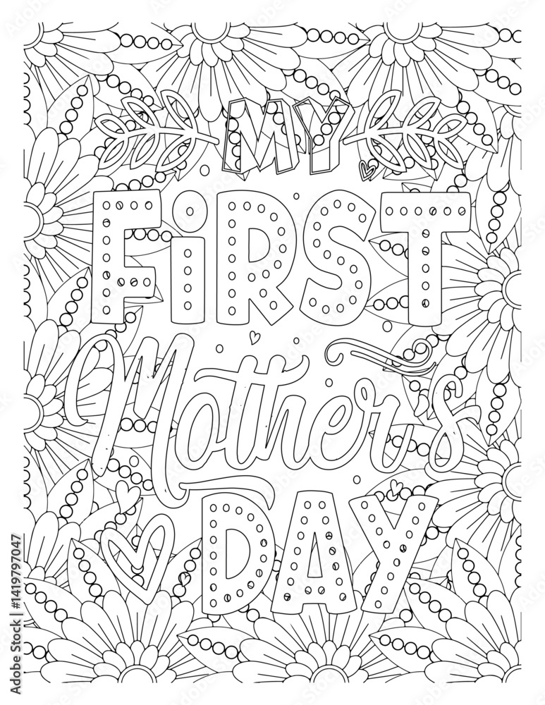 Fototapeta premium Mothers-Day-Quotes-Coloring Pages. set of hand drawn sketch arrows