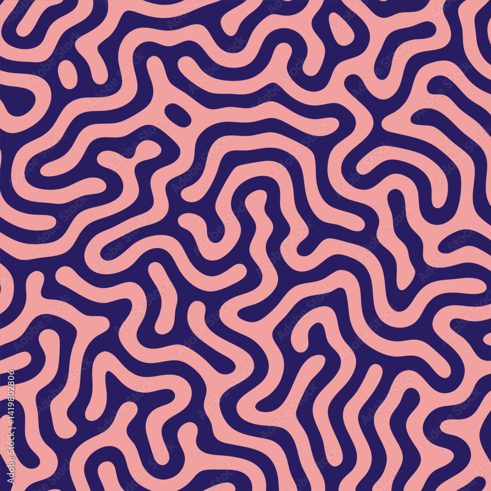 Seamless Abstract Wavy Line Pattern – Organic Retro Vector Design. Seamless Abstract Wavy Line Pattern – Organic Retro Vector Design.