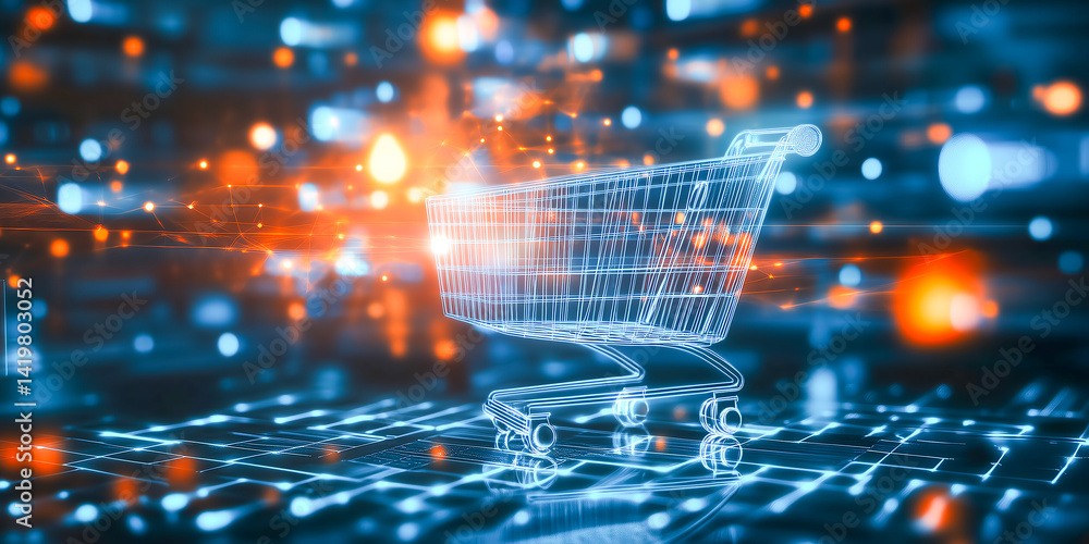 Digital customer journey visualized in 3D with shopping patterns, purchase path, and decision-making process clearly mapped Digital customer journey visualized in 3D with shopping patterns, purchase path, and decision-making process clearly mapped