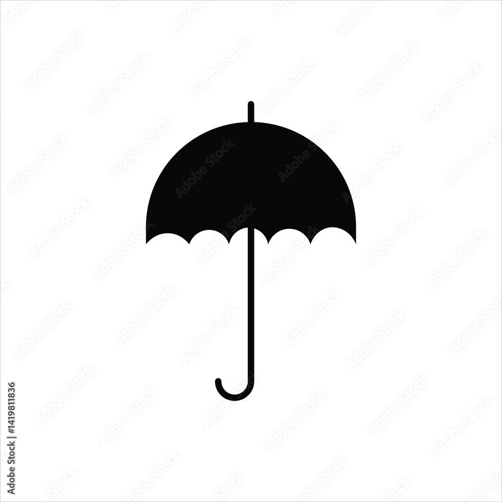 black umbrella vector illustration . black umbrella vector illustration .