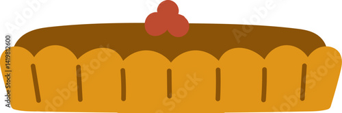 Thanksgiving Day Cherry Pie Food of Pastry Shells Illustration