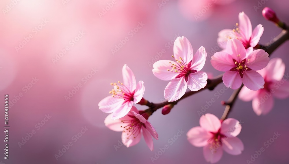 Delicate pink sakura blossoms, soft petals, gentle branch curves, flowers, pastel Delicate pink sakura blossoms, soft petals, gentle branch curves, flowers, pastel