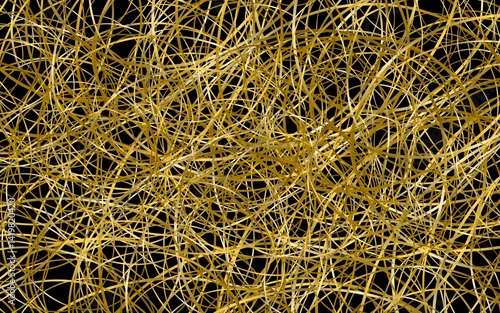 background line abstract gold and black