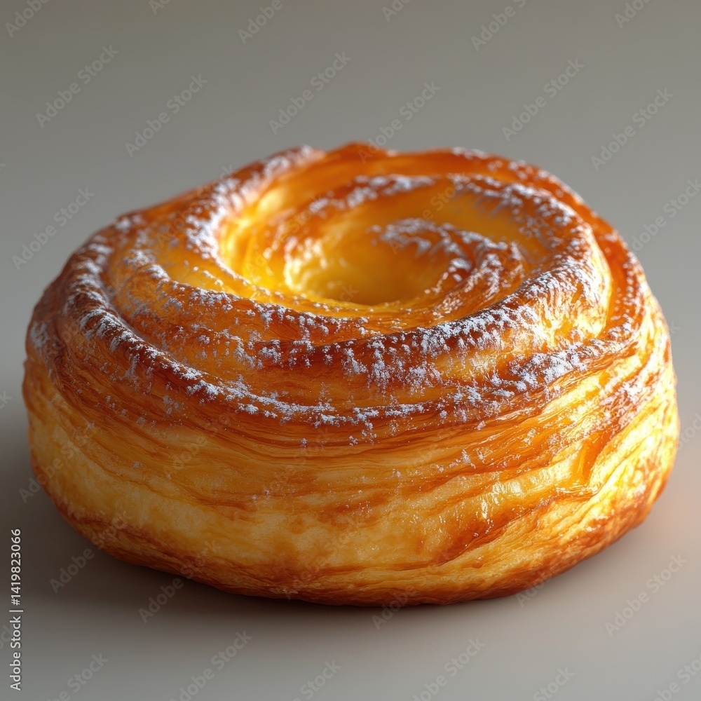 Fototapeta premium realistic pastry shot, isolated with light soft shadow