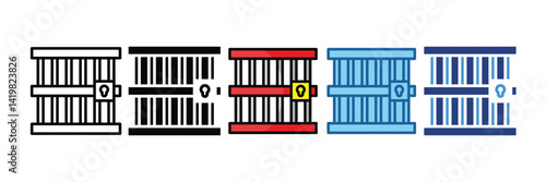 Prison Cell  Icon Element For Design
