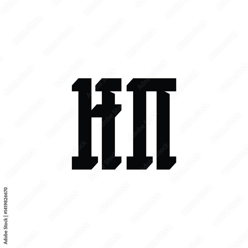 HN monogram logo design letter text name symbol monochrome logotype alphabet character simple logo HN monogram logo design letter text name symbol monochrome logotype alphabet character simple logo