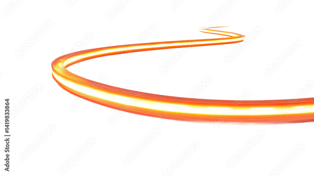 Yellow Light Trail Speed Lines with Motion Effect Isolated on Transparent Background Yellow Light Trail Speed Lines with Motion Effect Isolated on Transparent Background