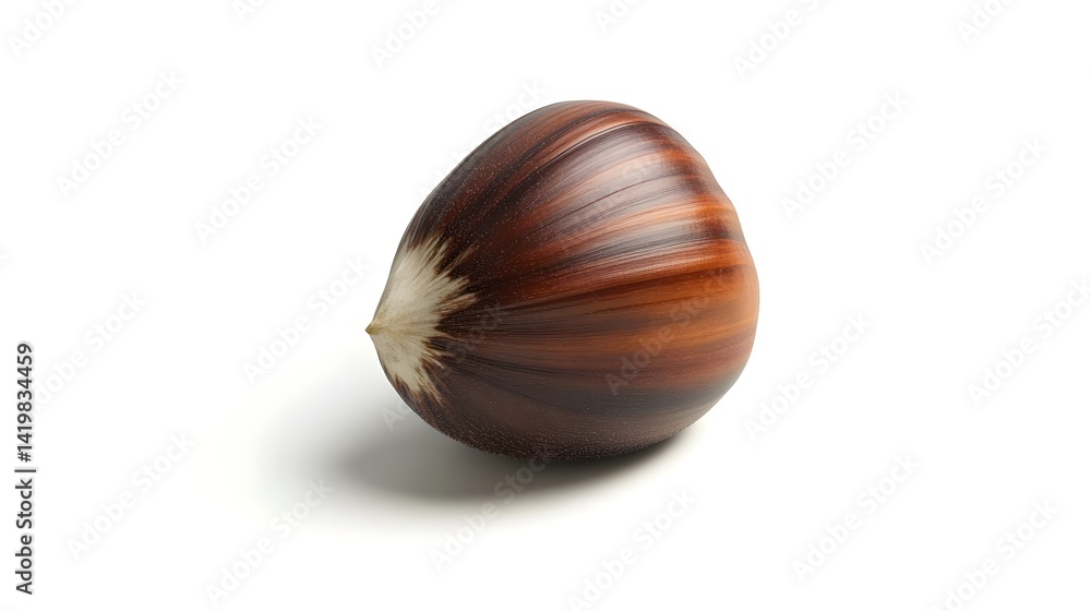 Chestnut in its Shell Isolated on White Background for Nature Use Chestnut in its Shell Isolated on White Background for Nature Use