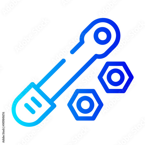 rachet Line Gradient Icon