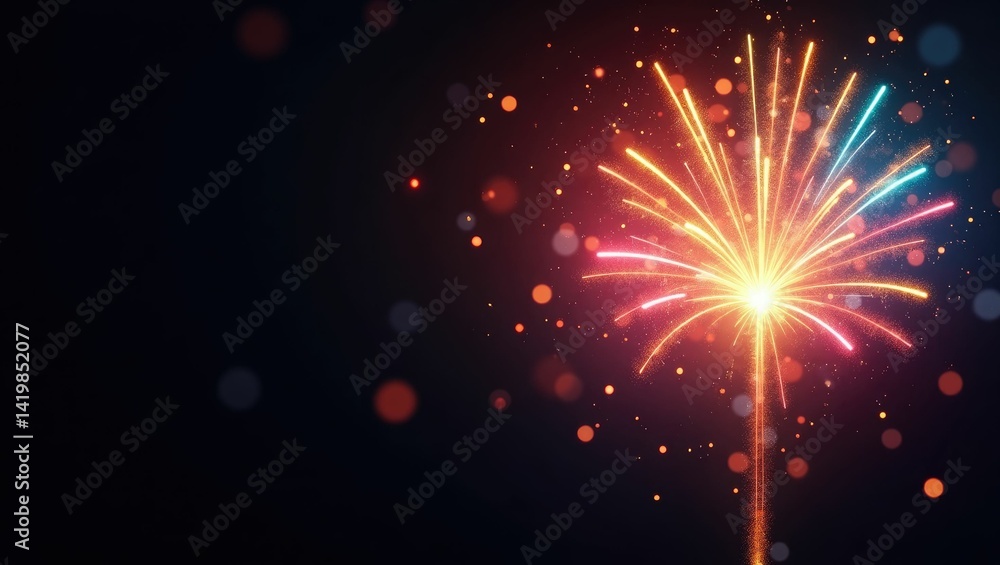 Fototapeta premium Abstract colorful light burst background image