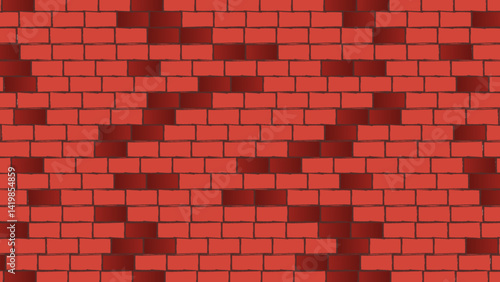 Architecture wall building construction. Brickwall brown texture background. Vintage style design 