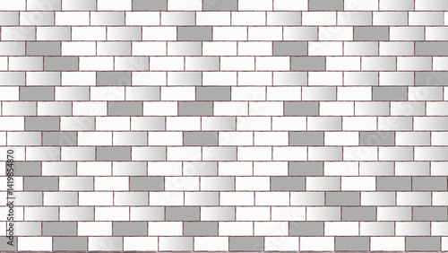 Architecture wall building construction. Brickwall white and gray texture background