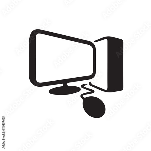 lcd monitor with a monitor