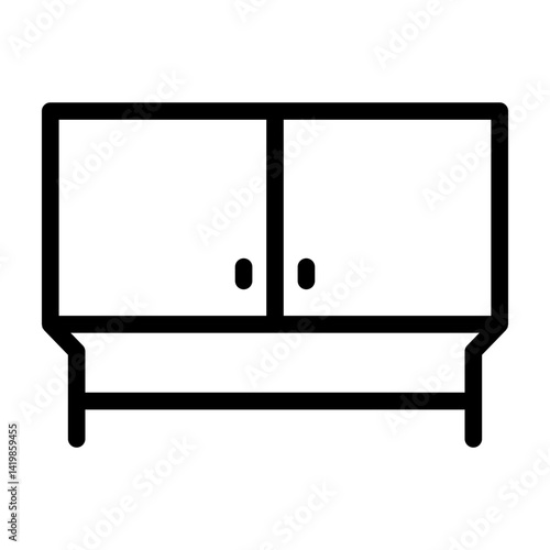 sideboard line icon