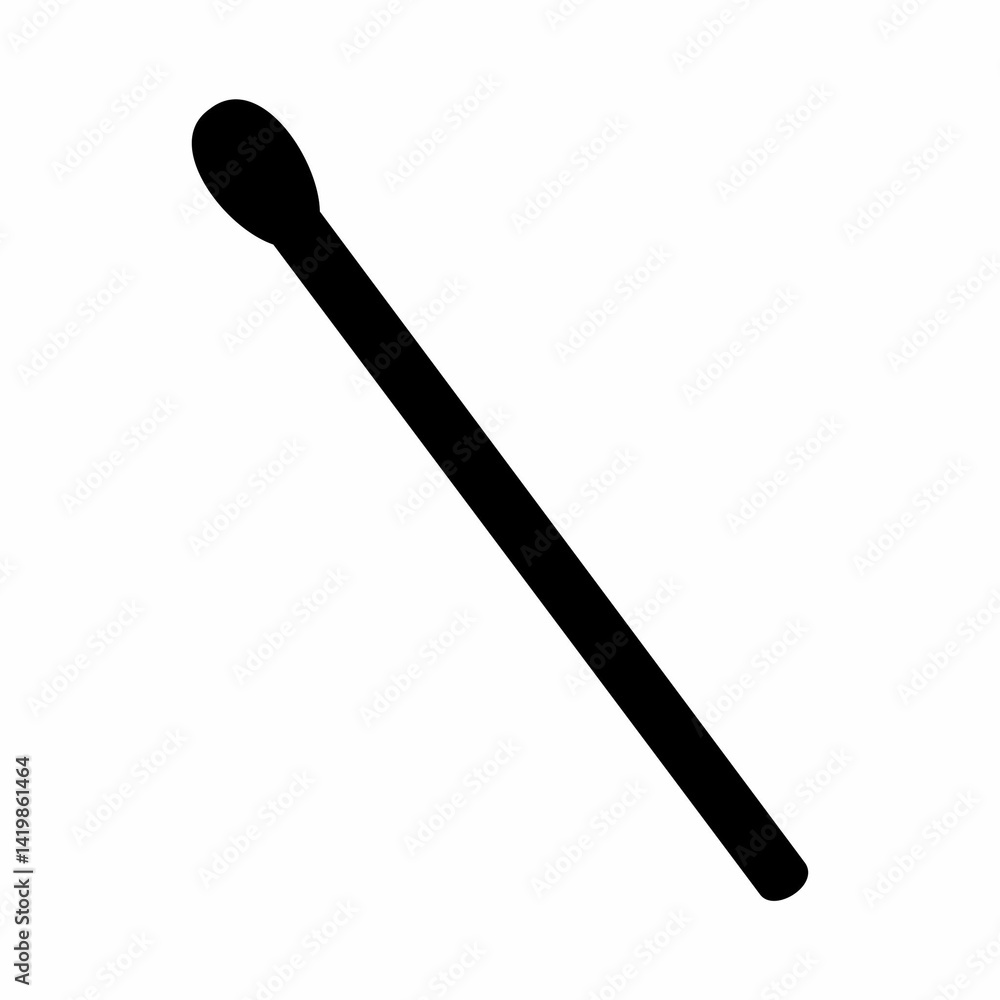 Matchstick icon silhouette. Flat image Matchstick icon silhouette. Flat image