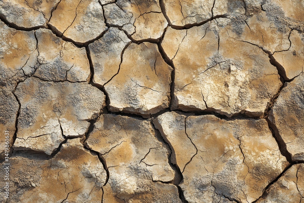 Dried earth, fractured by extreme drought. Dried earth, fractured by extreme drought.